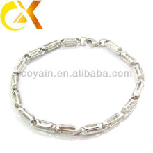 stainless steel jewelry silver bracelet China manufacturer